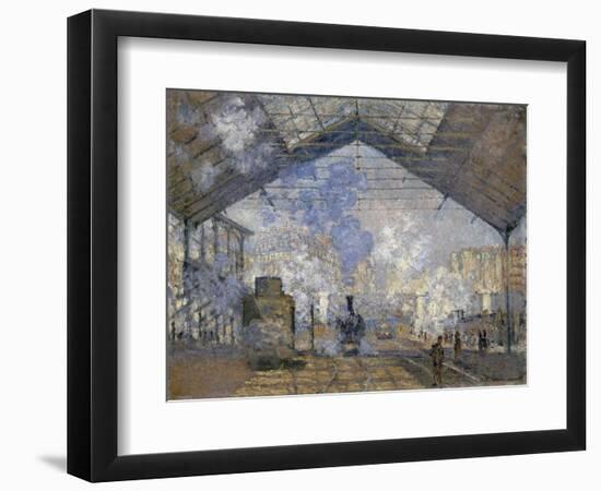 The Saint-Lazare Station by Claude Monet-Claude Monet-Framed Giclee Print