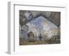 The Saint-Lazare Station by Claude Monet-Claude Monet-Framed Giclee Print