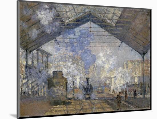 The Saint-Lazare Station by Claude Monet-Claude Monet-Mounted Giclee Print