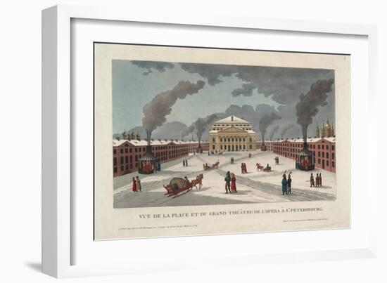 The Saint Petersburg Imperial Bolshoi Kamenny Theatre, C. 1811-Henri Courvoisier-Voisin-Framed Giclee Print