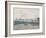 The Saint-Sever Bridge, Rouen: Mist, 1896-Camille Pissarro-Framed Giclee Print