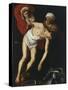 The Saints Sebastian, Irene and Her Maid-Dirck Baburen-Stretched Canvas