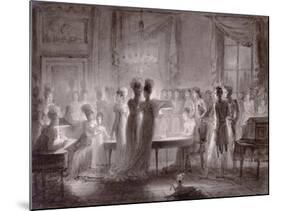 The Sala Meridiana at the Pitti Palace, 1813-Joseph Franque-Mounted Giclee Print