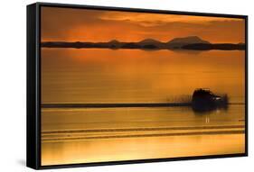 The Salar De Uyuni, a Flooded Salt Flat, in Bolivia-Sergio Ballivian-Framed Stretched Canvas