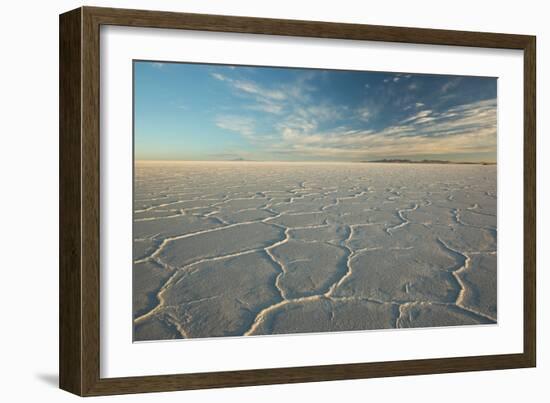 The Salar De Uyuni at Sunrise-Alex Saberi-Framed Photographic Print