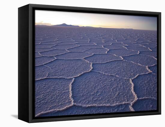 The Salar De Uyuni Salt Flat and Andes Mountains in the Distance-Sergio Ballivian-Framed Stretched Canvas