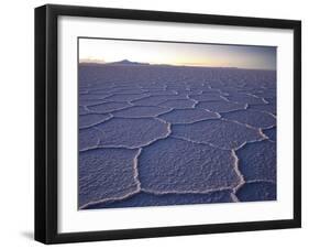 The Salar De Uyuni Salt Flat and Andes Mountains in the Distance-Sergio Ballivian-Framed Photographic Print