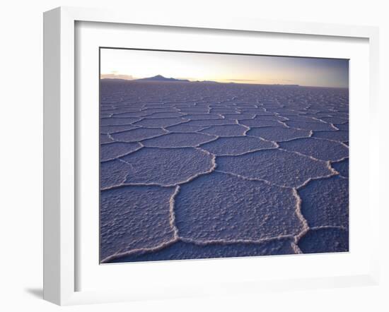 The Salar De Uyuni Salt Flat and Andes Mountains in the Distance-Sergio Ballivian-Framed Photographic Print