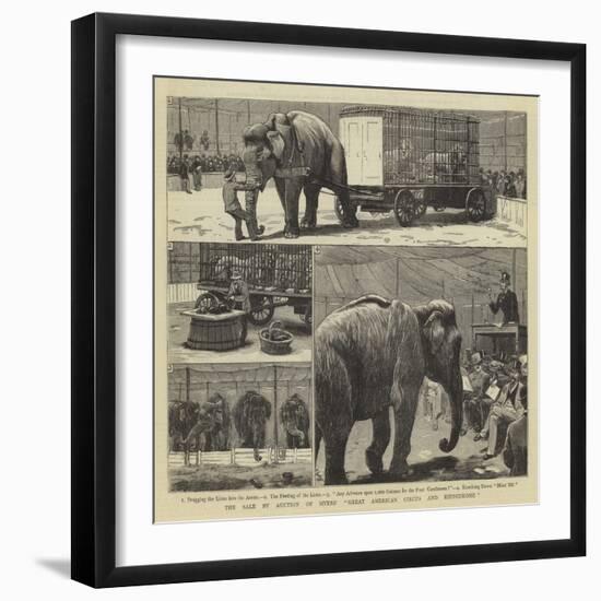 The Sale by Auction of Myers' Great American Circus and Hippodrome-John Charles Dollman-Framed Giclee Print