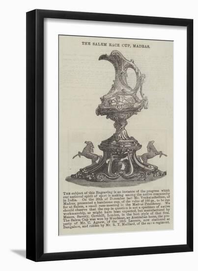 The Salem Race Cup, Madras-null-Framed Giclee Print