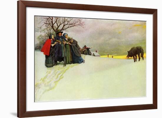 The Salem wolf-Howard Pyle-Framed Giclee Print