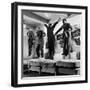 The Salesmen Showing How Not to Test a Bed at Lewis and Conger-George Silk-Framed Photographic Print