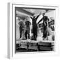 The Salesmen Showing How Not to Test a Bed at Lewis and Conger-George Silk-Framed Photographic Print