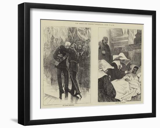 The Salle Des Glaces, Versailles, 18-19 January 1871-null-Framed Giclee Print