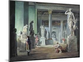 The Salle Des Saisons at the Louvre, C. 1802-Hubert Robert-Mounted Giclee Print