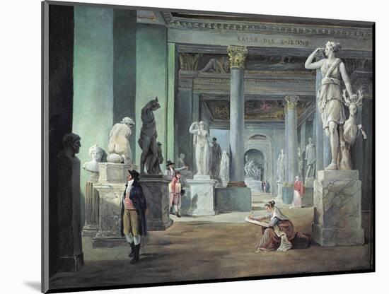 The Salle Des Saisons at the Louvre, C. 1802-Hubert Robert-Mounted Giclee Print