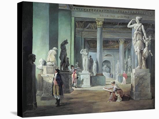 The Salle Des Saisons at the Louvre, C. 1802-Hubert Robert-Stretched Canvas