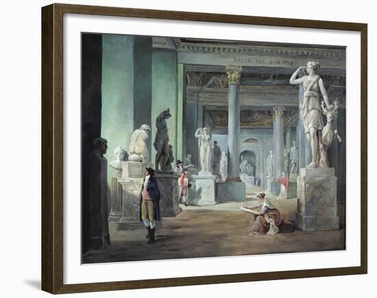 The Salle Des Saisons at the Louvre, C. 1802-Hubert Robert-Framed Giclee Print