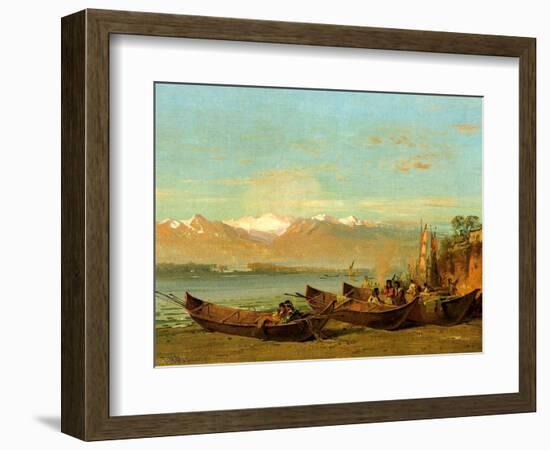 The Salmon Festival, Columbia River, C.1888-Thomas Hill-Framed Giclee Print