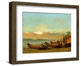 The Salmon Festival, Columbia River, C.1888-Thomas Hill-Framed Giclee Print