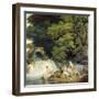 The Salmon Leap at Leixlip with Nymphs Bathing, 1783-Francis Wheatley-Framed Giclee Print