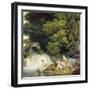 The Salmon Leap at Leixlip with Nymphs Bathing, 1783-Francis Wheatley-Framed Giclee Print