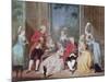 The Salon of Philippe Egalite Duc D'Orleans-Carmontelle-Mounted Giclee Print