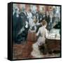 The Salon of Princess Mathilde-Giuseppe De Nittis-Framed Stretched Canvas