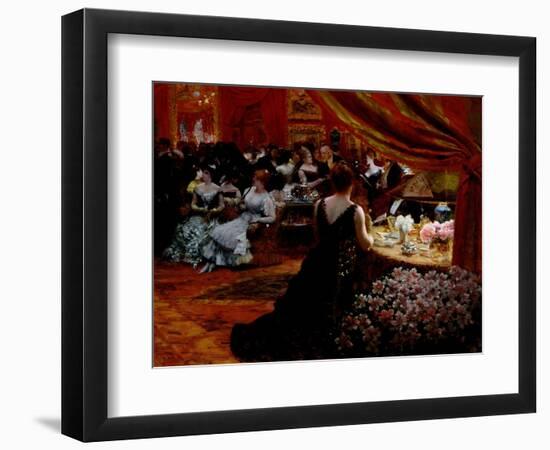 The Salon of Princess Mathilde-Giuseppe De Nittis-Framed Giclee Print