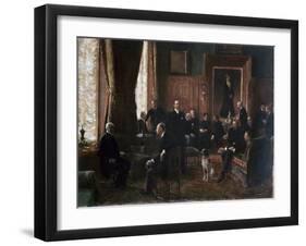 The Salon of the Countess Potocka, 1887-Jean Beraud-Framed Giclee Print