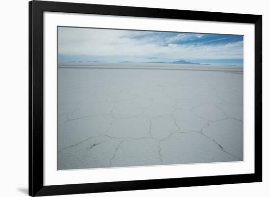 The Salt Crust on the Salar De Uyuni-Alex Saberi-Framed Photographic Print