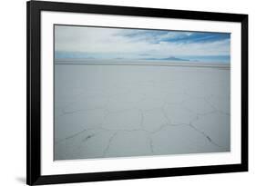 The Salt Crust on the Salar De Uyuni-Alex Saberi-Framed Photographic Print