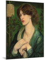 The Salutation of Beatrice-Dante Gabriel Rossetti-Mounted Giclee Print