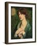 The Salutation of Beatrice-Dante Gabriel Rossetti-Framed Giclee Print