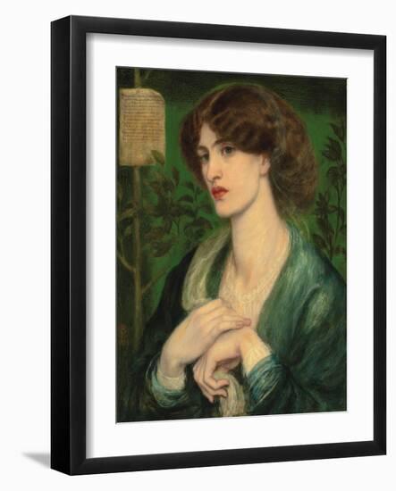 The Salutation of Beatrice-Dante Gabriel Rossetti-Framed Giclee Print