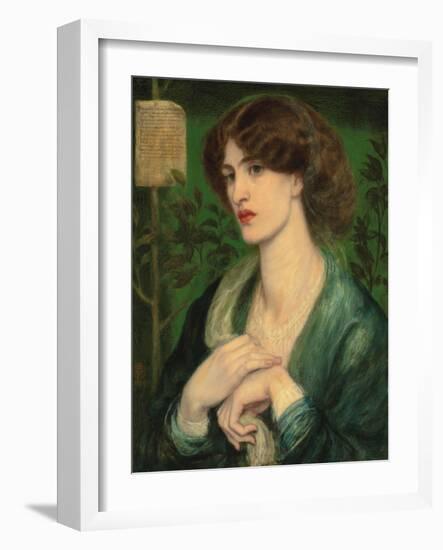 The Salutation of Beatrice-Dante Gabriel Rossetti-Framed Giclee Print