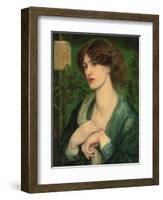 The Salutation of Beatrice-Dante Gabriel Rossetti-Framed Giclee Print