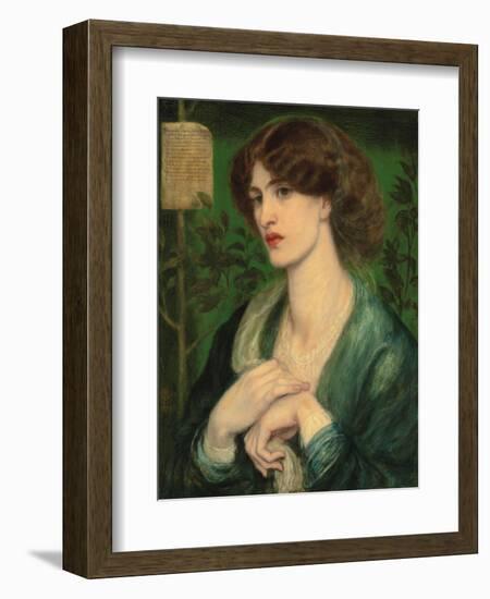 The Salutation of Beatrice-Dante Gabriel Rossetti-Framed Giclee Print