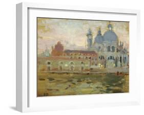 The Salute - Evening-Bernard Dunstan-Framed Giclee Print