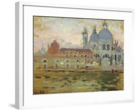 The Salute - Evening-Bernard Dunstan-Framed Giclee Print