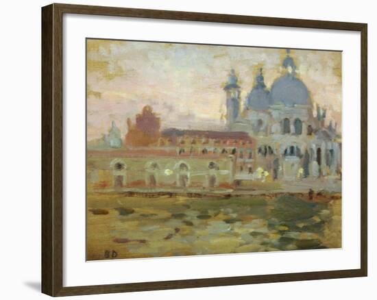 The Salute - Evening-Bernard Dunstan-Framed Giclee Print