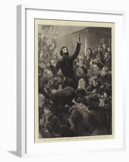 The Salvation Army, a Service at the Head Quarters, Whitechapel Road-Charles Joseph Staniland-Framed Giclee Print