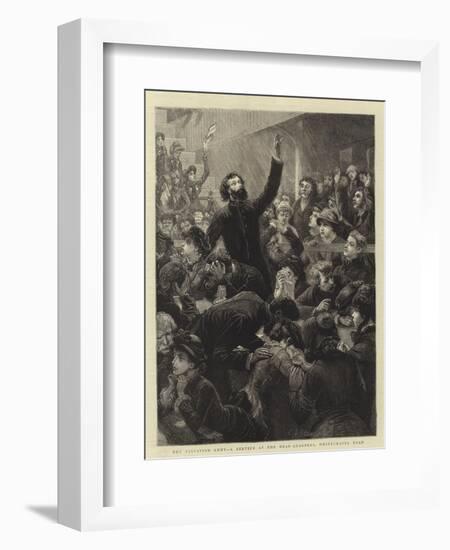 The Salvation Army, a Service at the Head Quarters, Whitechapel Road-Charles Joseph Staniland-Framed Giclee Print