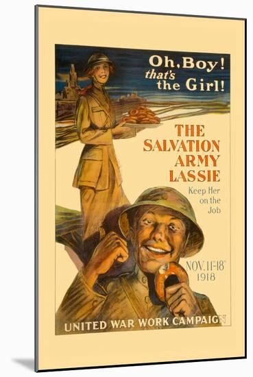 The Salvation Army Lassie-null-Mounted Art Print