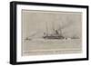 The Salving of the Paris, Towing the Liner into Falmouth Harbour-Henry Scott Tuke-Framed Giclee Print