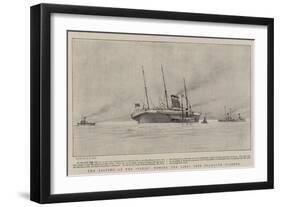 The Salving of the Paris, Towing the Liner into Falmouth Harbour-Henry Scott Tuke-Framed Giclee Print