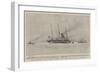 The Salving of the Paris, Towing the Liner into Falmouth Harbour-Henry Scott Tuke-Framed Giclee Print