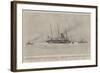 The Salving of the Paris, Towing the Liner into Falmouth Harbour-Henry Scott Tuke-Framed Giclee Print