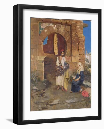 The Samaritan (Oil on Canvas)-Rudolphe Ernst-Framed Giclee Print