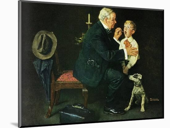 ’The Same Advice I Gave Your Dad . . .’-Norman Rockwell-Mounted Giclee Print